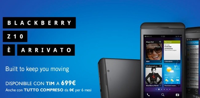 BlackBerry Z10 è arrivato con TIM: ecco l'offerta