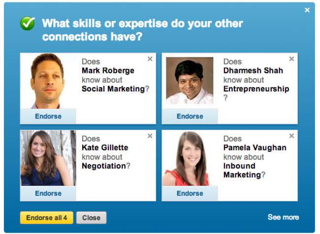 Linkedin endorsement come funziona: tutti i segreti per ottenere le skill giuste