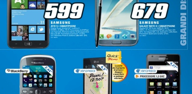Saturn: Samsung ATIV S a 599 euro