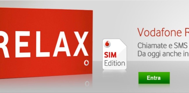 Vodafone rinnova l'offerta abbonamento Relax