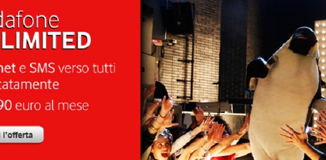 Vodafone Unlimited: SMS e internet senza limiti