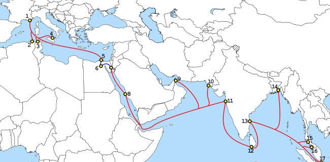Internet, tagliato un cavo sottomarino in Egitto