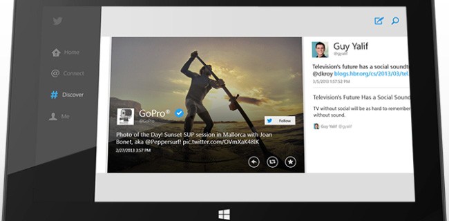 Twitter annuncia l'app ufficiale per Windows 8