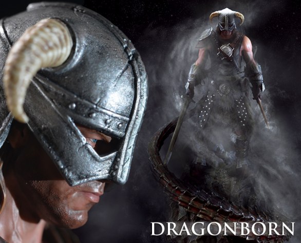 The Elder Scrolls V: Skyrim - la action figure di Dovahkiin
