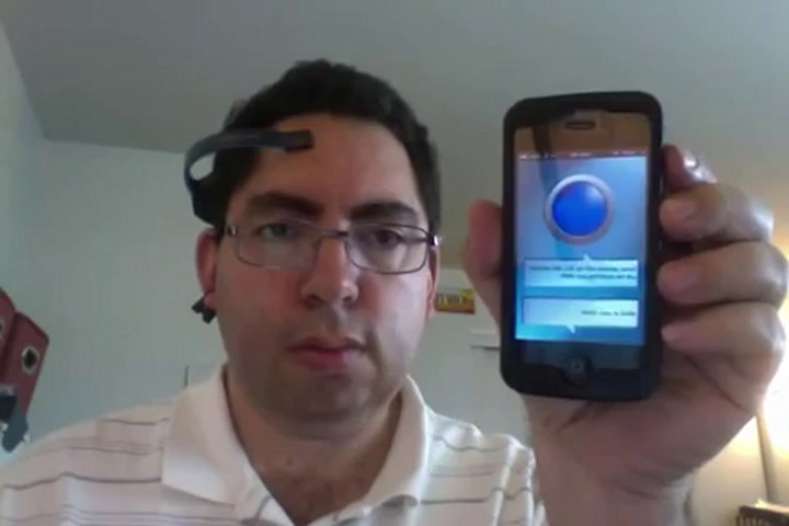 Mind-Controlled iPhone Siri Test - Using brainwave control d