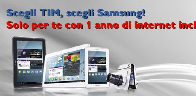 TIM regala un anno di internet sui tablet Samsung