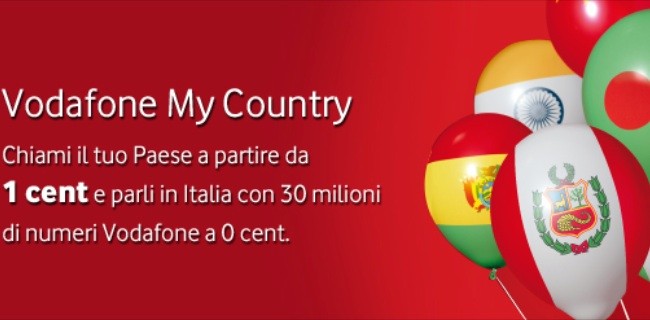Vodafone rinnova l'offerta My Country
