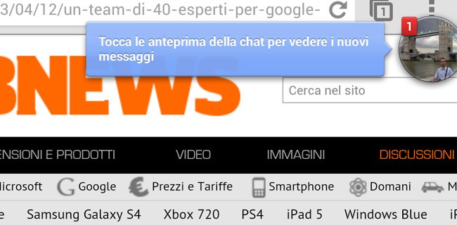 Facebook Messenger, update con le Chat Heads