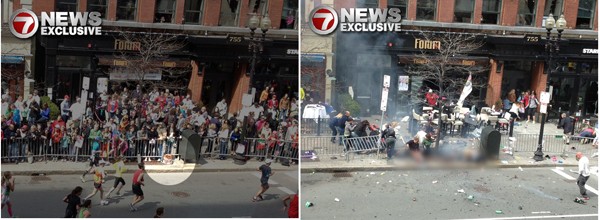 Le foto di un cittadino pubblicate su un sito sono state acquisite dalla FBI: sono le uniche che riprendono l seconda esplosione.