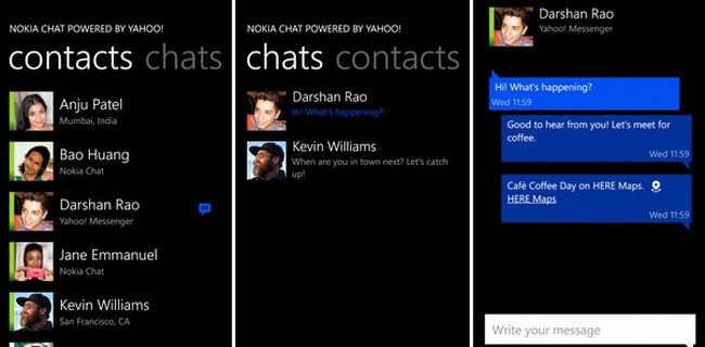 Nokia Chat, messaggi in esclusiva con i Lumia
