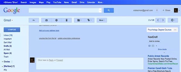 Gmail Blue, il pesce d'aprile di Google, è diventato realtà grazie a un'estensione per Chrome