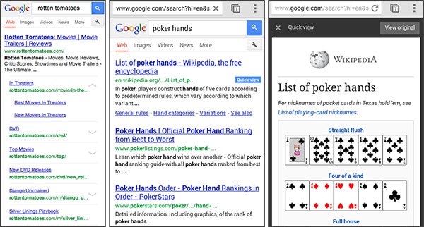 Le novità introdotte oggi da Google nella versione mobile del motore di ricerca.