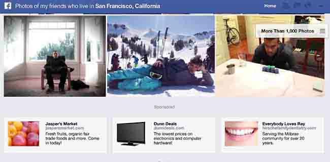 Graph Search: primi test pubblicitari