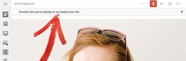 Un messaggio avvisa gli utenti quando il microfono viene disattivato durante gli hangout di Google+