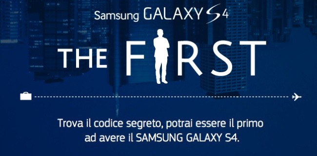 Vinci un Samsung Galaxy S4 con THE FIRST