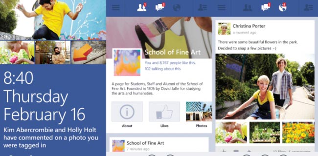Microsoft annuncia Facebook beta per WP8