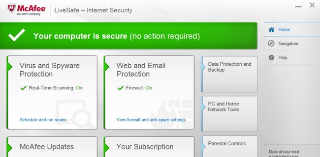 McAfee LiveSafe, protezione per PC, tablet e smartphone