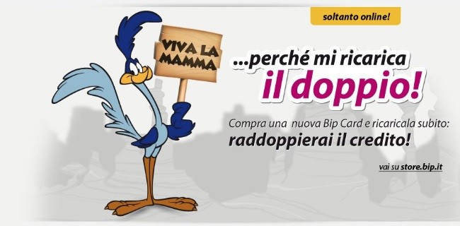 Bip Mobile regala il raddoppio delle ricariche