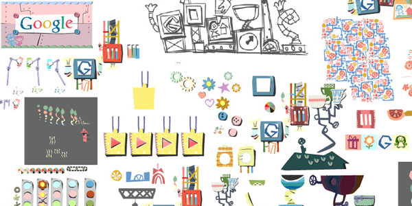 Una parte del complesso macchinario realizzato da Google per la festa della mamma