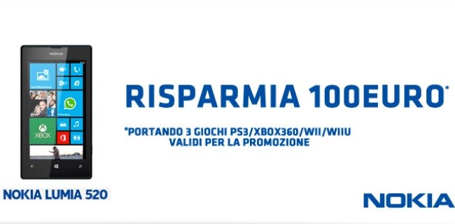 Nokia Lumia 720 e 520 in promozione da GameStop