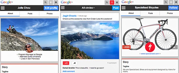 Anche la versione mobile di Google+ cambia look: ecco alcuni screenshot