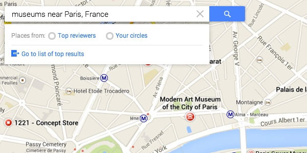 Screenshot per la nuova interfaccia di Google Maps, che potrebbe essere svelata oggi al Google I/O 2013