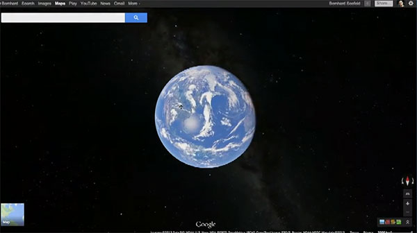 La Terra vista con la nuova versione di Google Maps