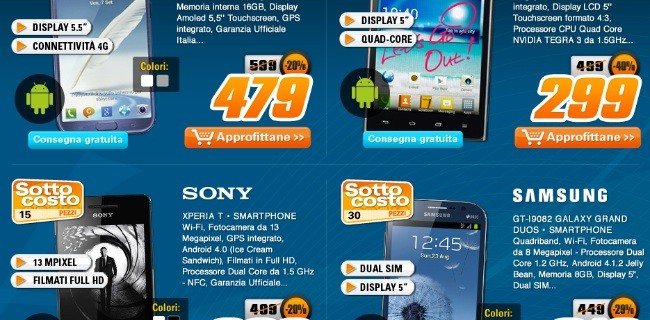 Sottocosto Saturn: BlackBerry Z10 a 549 euro