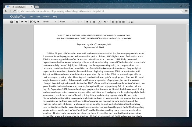 Editing documenti Word in Chrome OS