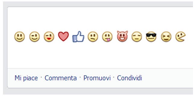 Facebook: emoticon nello stato, foto nei commenti