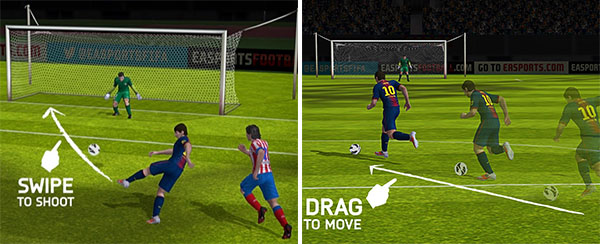 La versione mobile di FIFA 14 sfrutterà al meglio l'interazione con i display touchscreen