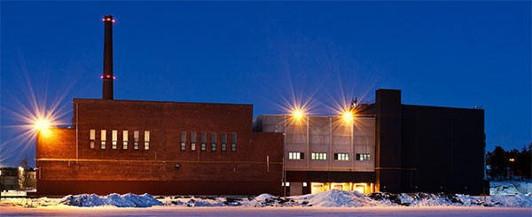 La sede Google di Hamina, sul Golfo di Finlandia ghiacciato