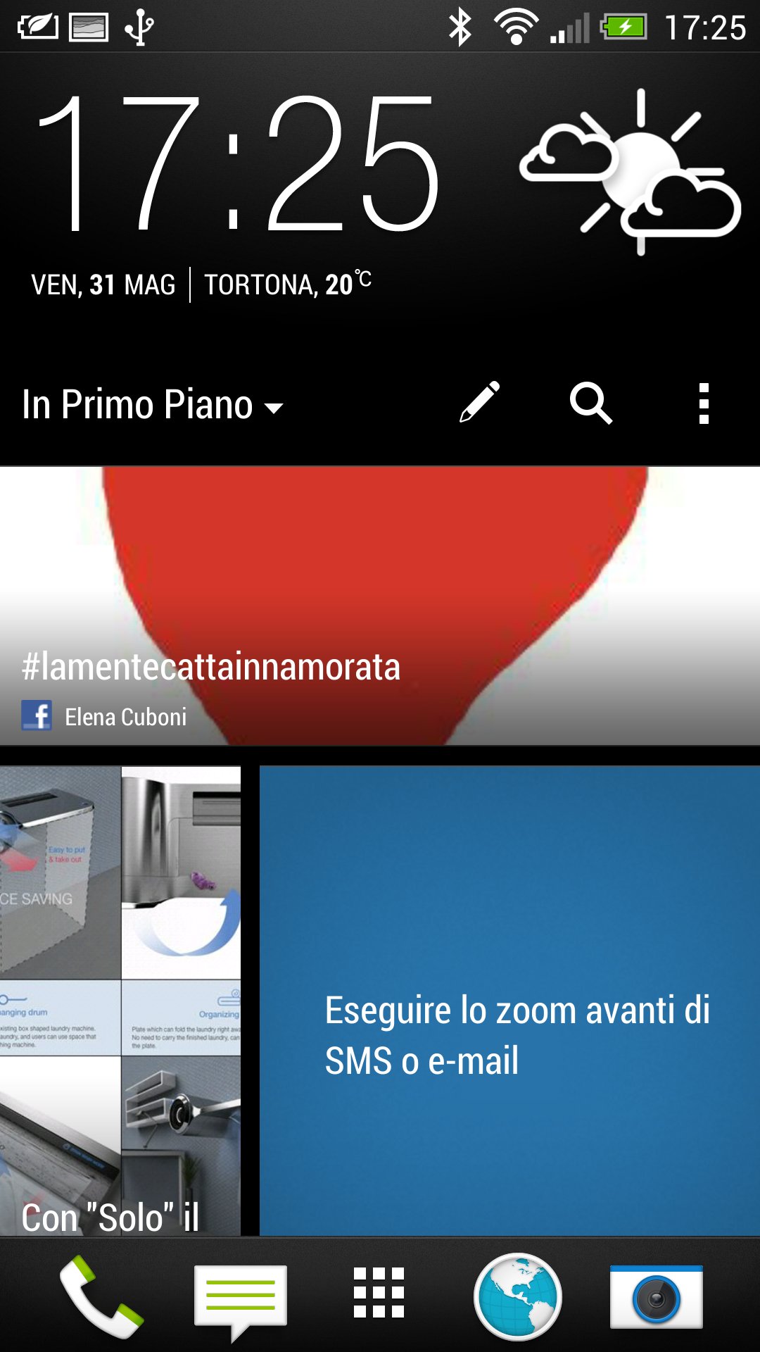 Nuovo HTC One: HTC BlinkFeed