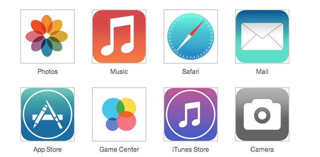 iOS 7: le possibili icone