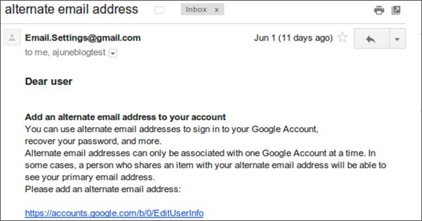 Una delle email di phishing inviate in queste settimane agli utenti iraniani, con l'obiettivo di rubare le credenziali di accesso ai servizi Google in vista delle elezioni