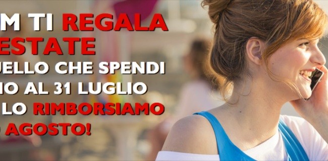 Estate con TIM: in rimborso tutto il credito speso