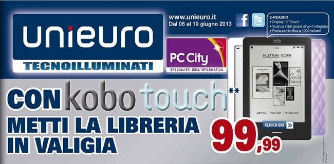 Unieuro regala il Kobo Touch con il Surface Pro