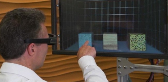 Microsoft crea un display 3D con feedback aptico