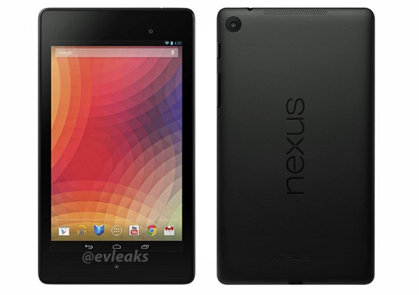 Fronte e retro del nuovo Nexus 7
