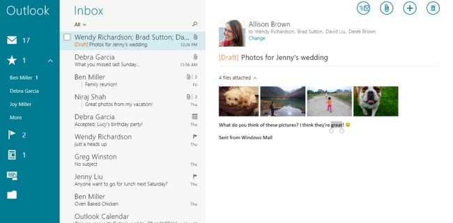 Windows 8.1 app: Mail, Contatti e Calendario