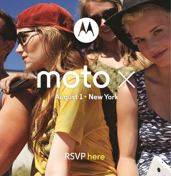 Moto X, immagine promozionale dell'evento di New York