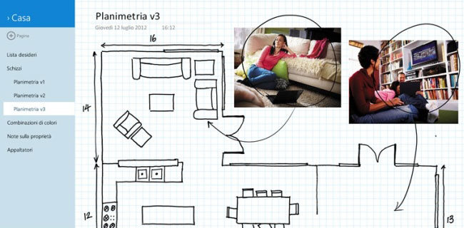 OneNote per Windows 8 supporta Office 365
