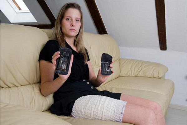 Samsung Galaxy S3 esploso a una ragazza svizzera