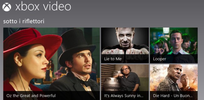 Windows 8.1 app: Xbox Video e Xbox Giochi