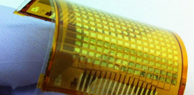 Pelle elettronica, sensibile al tocco e alla pressione