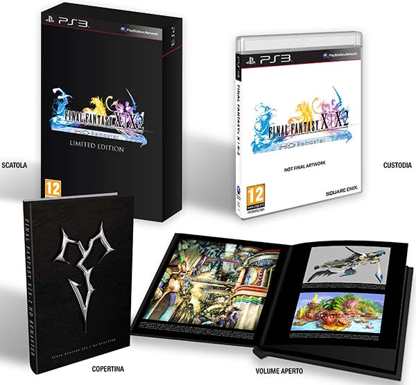 L'edizione standard e e quella limitata con artbook di Final Fantasy X | X-2 HD Remaster