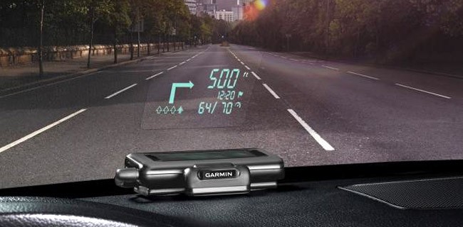 Garmin HUD: indicazioni stradali sul parabrezza