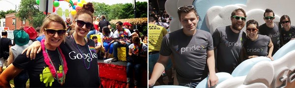 Alcuni dei numerosi Gayglers che hanno partecipato ai Pride 2013 di tutto il mondo