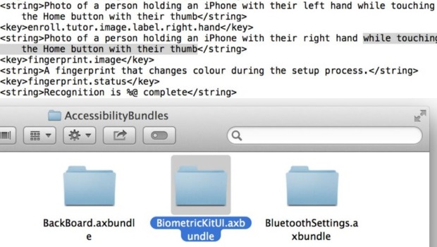 iPhone 5S con sensore di impronte digitali svelato da iOS 7 beta 4