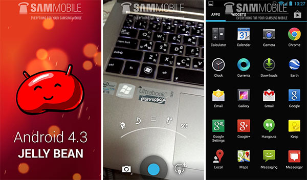Primi screenshot per Android 4.3 Jelly Bean (SamMobile)